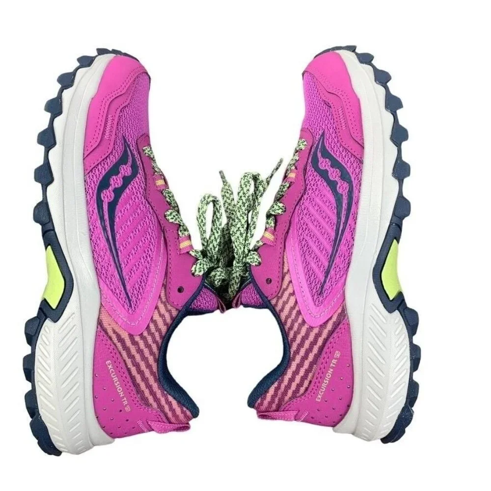Saucony Excursion TR 15‎ Purple Hiking Sneakers Mesh Upper Cushioned Comfort 7.5